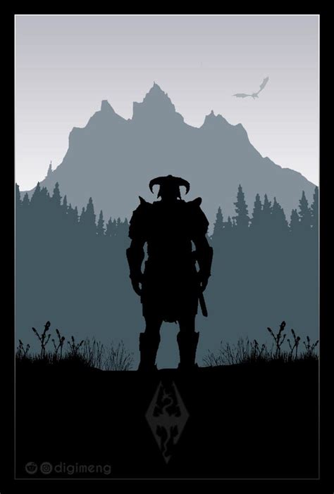 [OC] I made a Skyrim poster. : r/skyrim