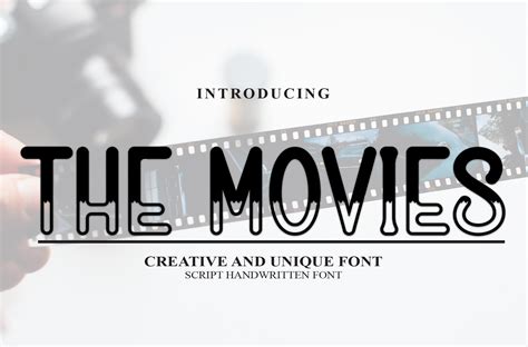 The Movies Font By William Jhordy · Creative Fabrica