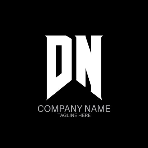 Dn Letter Logo Design Initial Letters Dn Gaming S Logo Icon For