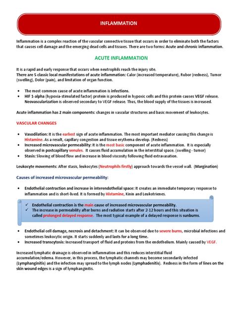 Pathology Book - Chapter 2 - Inflammation - HK | PDF | Inflammation ...