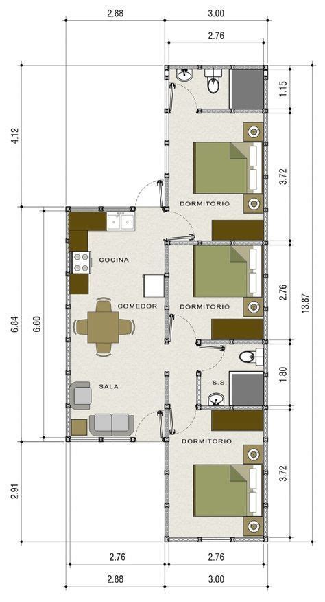 Planos Casas De Madera Prefabricadas Modelo De Casa De 75 M2 Cottage