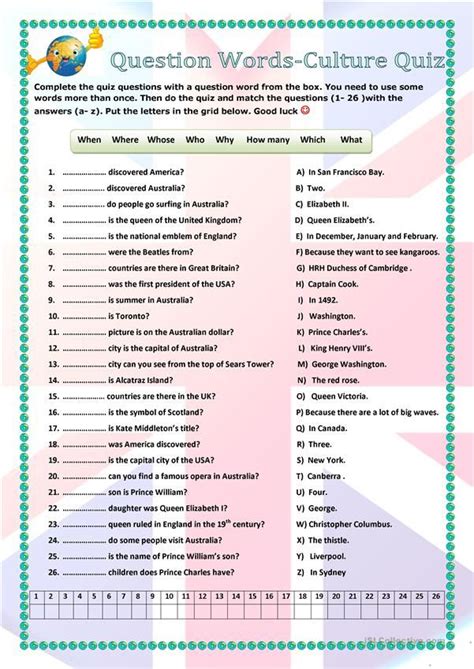 Question Words Classroom Posters English Esl Worksheets For Distance