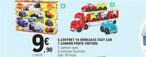 Promo Coffret V Hicules Fast Car Camion Porte Voiture Chez E