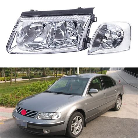 Car Halogen Headlights For Vw Passat Old B5 Headlight Assembly 2001 2002 2003 2004 2005 High