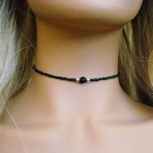 Essential Oil Diffuser Choker Necklace Lava Stone Necklace Diffuser