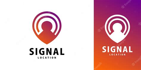 Premium Vector Gps Signal Share Location Logo Design Template