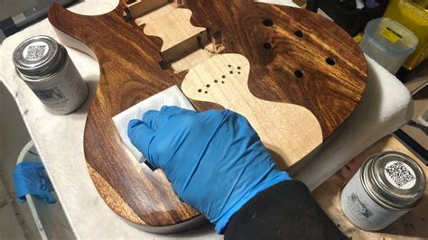 Building A Neck Through Guitar Part Finishing The Finish Youtube