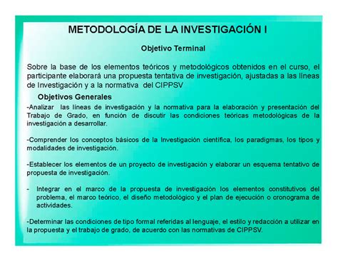 Metodología De La Investigación