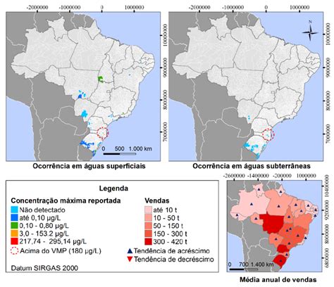 Ocorrência De Tebuconazol Em águas Superficiais E Subterrâneas Dos