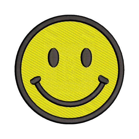 Smiley Face Embroidery Design Etsy