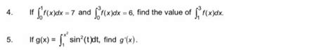 Solved If F X Dx And F X Dx Find The Value Of Chegg