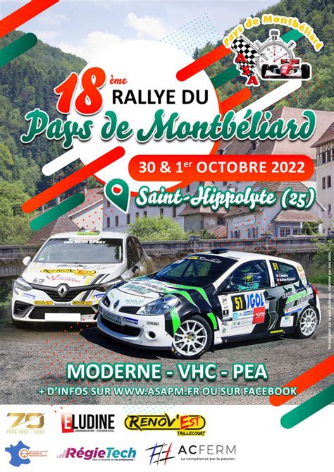 Rallye Du Pays De Montb Liard Rallyego