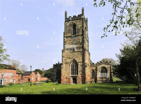 St Helens church, Ashby de la Zouch town, Leicestershire, England; UK ...