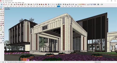 Sketchup Recreational Tourism Building C D Model Cgtrader