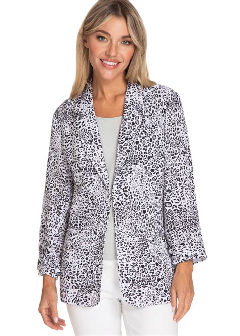 Multiples Print Crinkle Woven Jacket 6th Street Fashions And Footwear