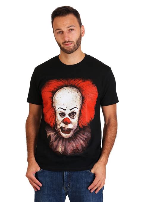 Mens Stephen King It Pennywise Black T Shirt Epic Shirt Shop Black