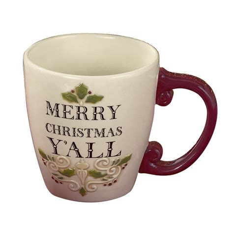 Grasslands Road Winter Settings Merry Christmas Yall 4 Inch Mug