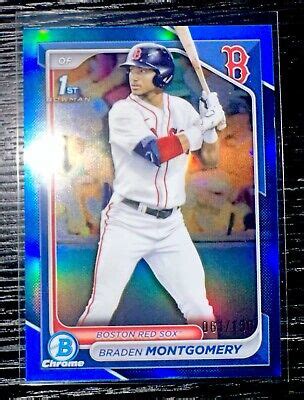 Braden Montgomery Bowman Chrome Draft St Blue Refractor Sp Rc