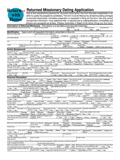 Dating Application Form Fill Online Printable Fillable Blank