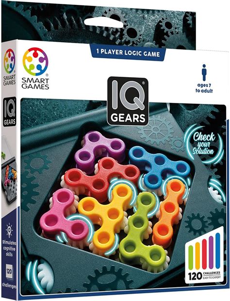 SmartGames IQ Gears Lógica y Pensamiento Educativo Juego de