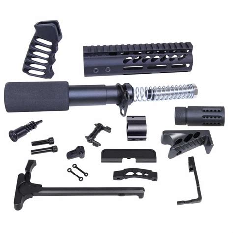 Guntec Usa Ar 15 Ultimate Pistol Kit Anodized Black Tactical Transition