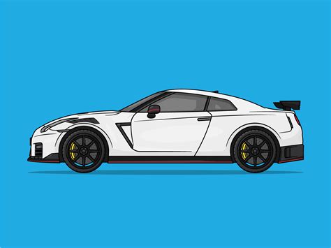 Nissan Gt R Side View