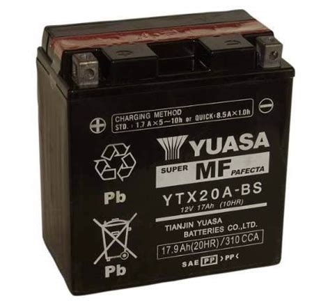 Bateria Motos Yuasa Ytx20a Bs 12v 17ah Honda Varadero 1000 VZH Van