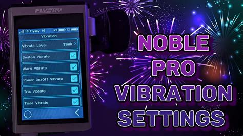 Flysky Noble Pro V Firmware Vibration Settings Youtube