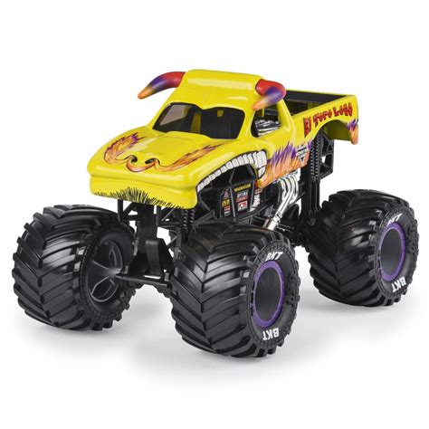 Monster Jam Monster Truck El Toro Loco Amarelo Escala True Metal