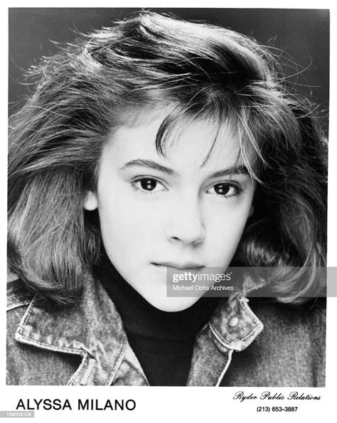 Actress Alyssa Milano Poses For A Portrait In Circa 1985