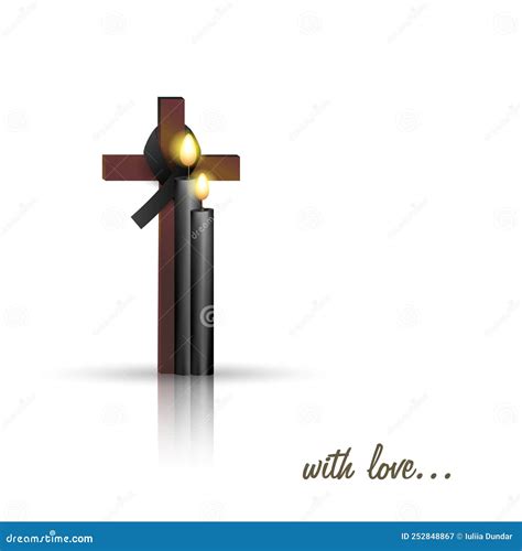 Religion, Death, Funeral, Cross. the Concept of the End of Life. Stock