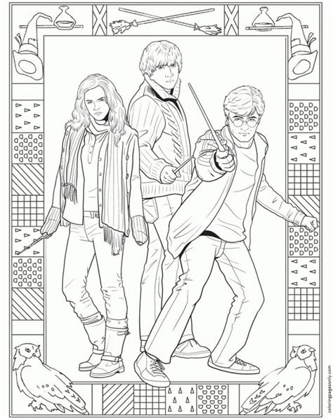 111 Harry Potter Coloring Pages - ColoringPagesOnly.com