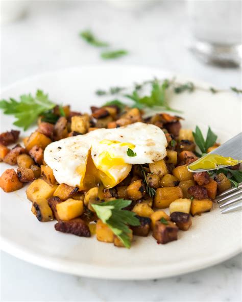 Root Vegetable Hash With Apples And Pancetta With Spice