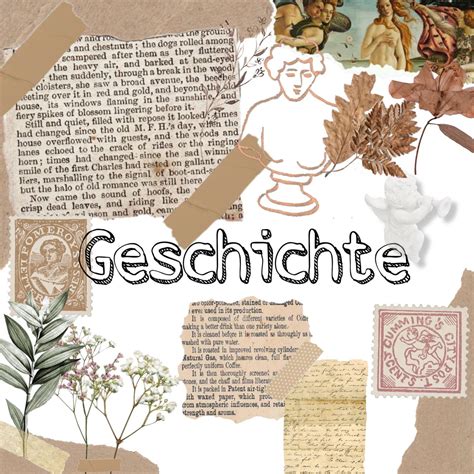 Geschichte Deckblatt Aesthetic Good Notes School Motivation School