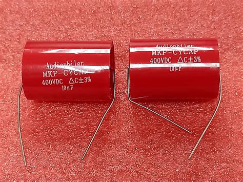 2 X Audiophiler MKP Capacitor 10uF 400V 3 Reverb