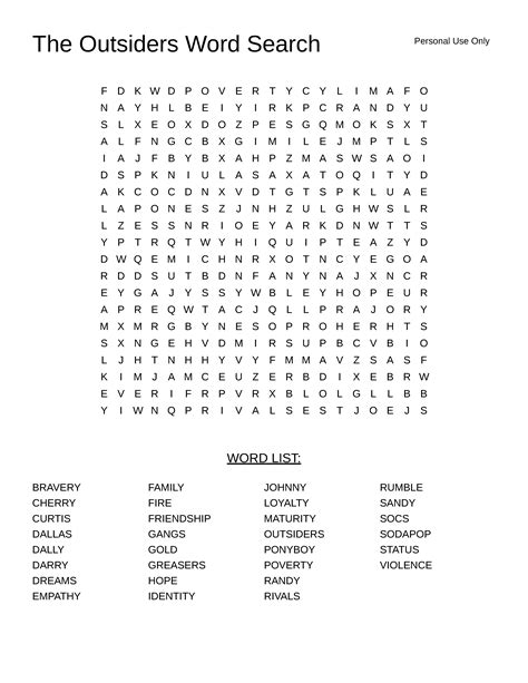 8th Grade Word Search