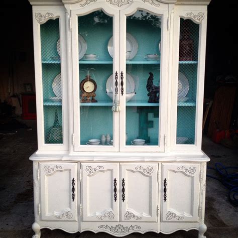 French Provincial China Cabinet Finished In General Finishes Antique