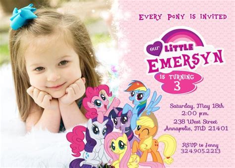 applejack my little pony birthday invitations printable My Little Pony ...