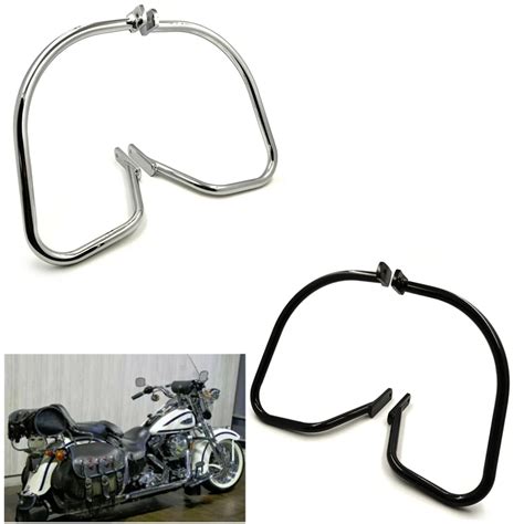 Rear Saddlebag Guard Crash Bar For Harley Davidson Softail Heritage