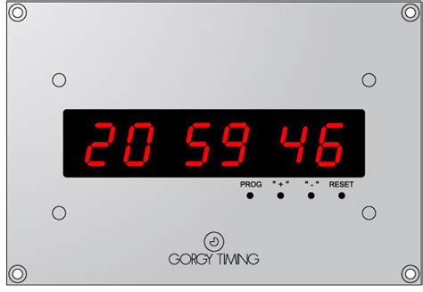 Moderne Uhr LEDI 2S NTP Gorgy Timing für Wandeinbau digital