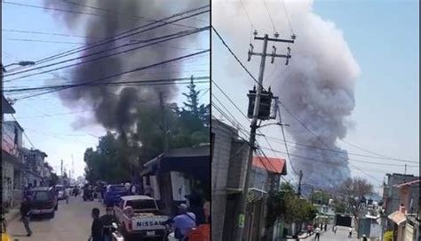 Reportan explosión en supuesta fabrica de pirotecnia en Tultepec Edomex