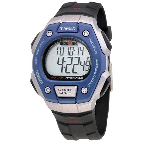 Timex Ironman Triathlon Digital Dial Lack Resin Men S Watch TW5K86000E4