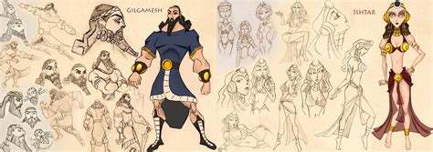 Concepts de Gilgamesh e Ishtar by ocult90 on DeviantArt