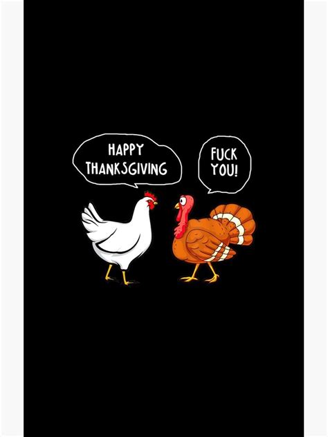Chicken Vs Turkey Happy Thanksgiving Fuck You Funny Gift Samsung Galaxy Phone Case For Sale By