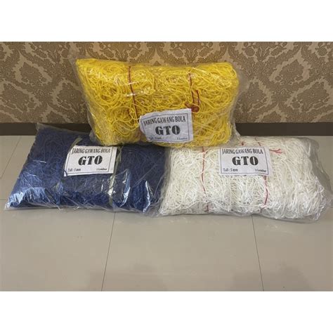 Jual Jaring Gawang Bola Lapangan Besar GTO 5mm 1set Shopee Indonesia