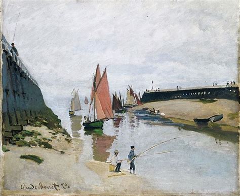 Image: Claude Monet, 1870, Le port de Trouville (Breakwater at ...