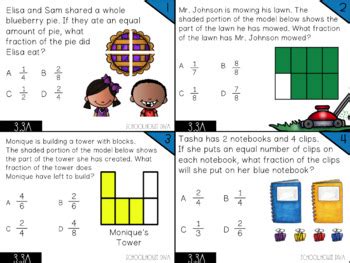 Representing Fractions A Math Teks Resource Bundle By Schoolhouse Diva