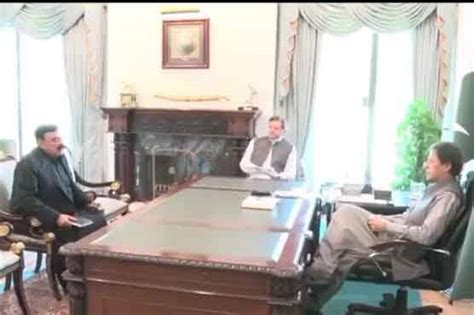 Sheikh Rasheed calls on PM Imran Khan in Islamabad