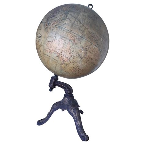 Terrestrial Globe World Mappemonde Napoleon Three For Sale at 1stDibs