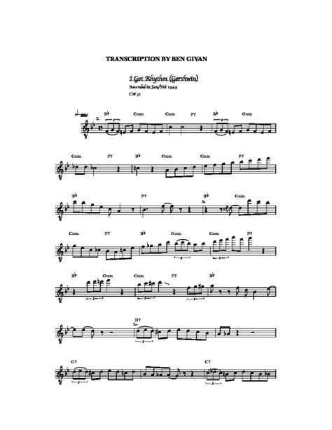 Reinhardt Django I Got Rhythm 2 Classical Guitar Library Classical Guitar Sheet Music